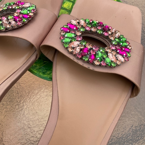 Zara Women's Embellished Sandals - Picture 8 of 10